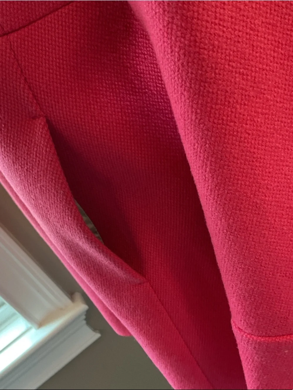 J. Crew Azalea Pink Single-Breasted Wool Pea Coat - Picture 3 of 10
